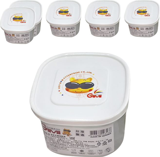 GIMI 吉米 不漏保鮮盒 K-313 110g, 6個, 保鮮盒