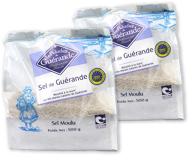 게랑드 가는 토판 천일염, 500g, 2개