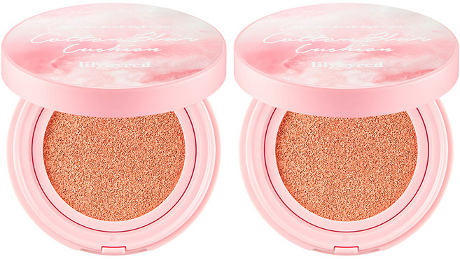 릴리바이레드 코튼 블러 쿠션 파운데이션 15g, 19호 퓨어코튼, 2개