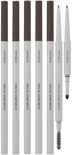 롬앤 한올 샤프브로우 0.17g, w1 젠틀브라운, 5개