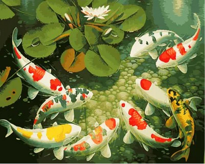 ArtLife 藝術生活 數字油畫DIY DT060 50 x 40cm, 平安如意, 1個