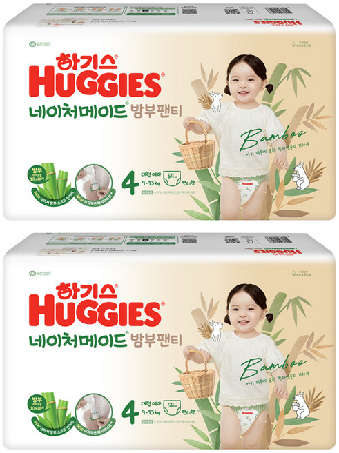 HUGGIES 好奇 2024 Naturemade竹感拉拉褲 女寶專用 9~13kg, 108片, 第4階段