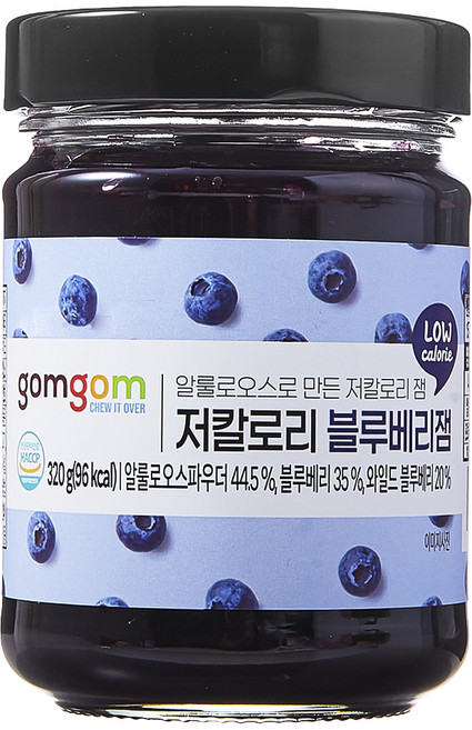 곰곰 저칼로리 블루베리잼, 320g, 1개
