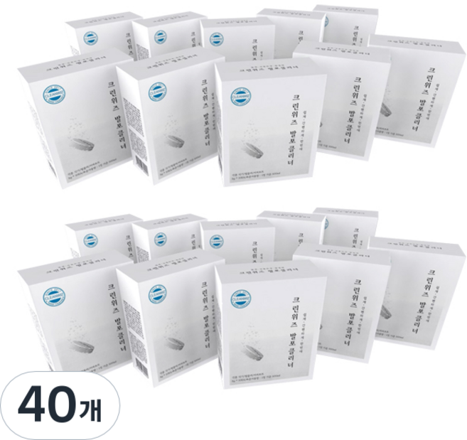 크린위즈 발포 한통설거지 주방세제 10p, 50g, 40개