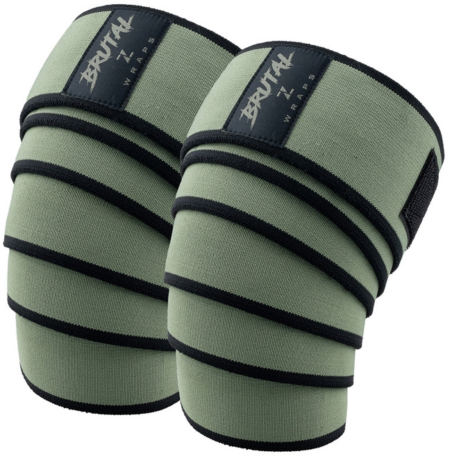 제로투히어로 헬스 파워리프팅 브루탈 무릎보호대, 1세트, KHAKI