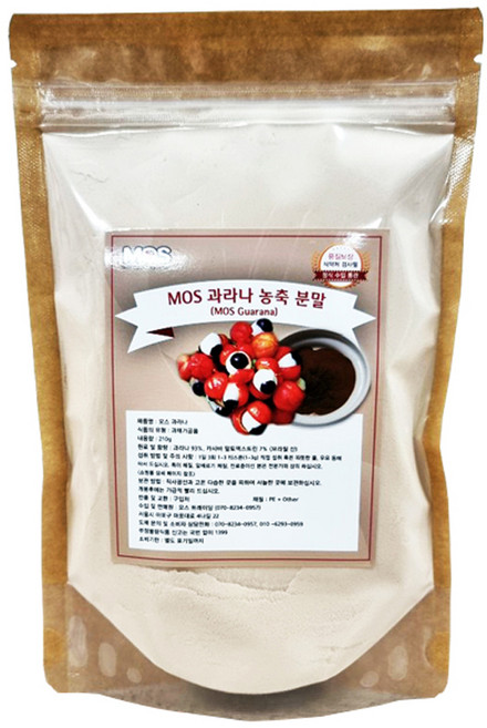 MOS 과라나 농축 분말, 1개, 210g