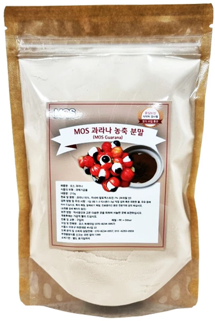 MOS 과라나 농축 분말, 1개, 210g - 쿠팡