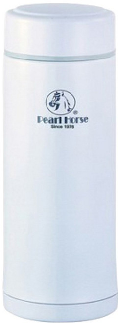 Pearl Horse 寶馬 日本316不鏽鋼保溫杯, 1個, 白色, 300ml