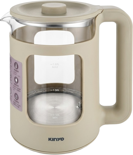 Kinyo 玻璃溫控快煮壺, ITHP-190, 1個