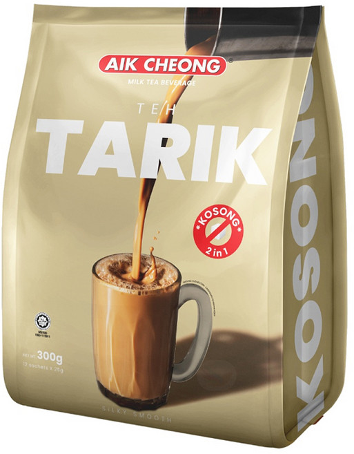 AIK CHEONG 益昌 南洋拉茶風味香滑奶茶 二合一 紅茶和奶精, 25g, 12包, 1袋
