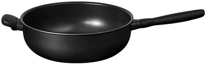 MEYER 美亞 鎧甲黑 IH陽極不沾高深平底鍋 加輔助手把, 30cm, 1個