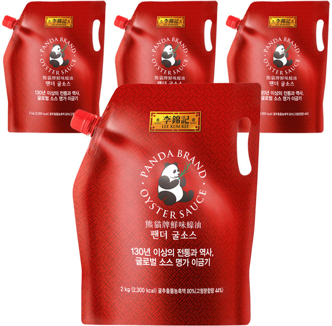 이금기 팬더 굴소스 파우치, 2kg, 4개