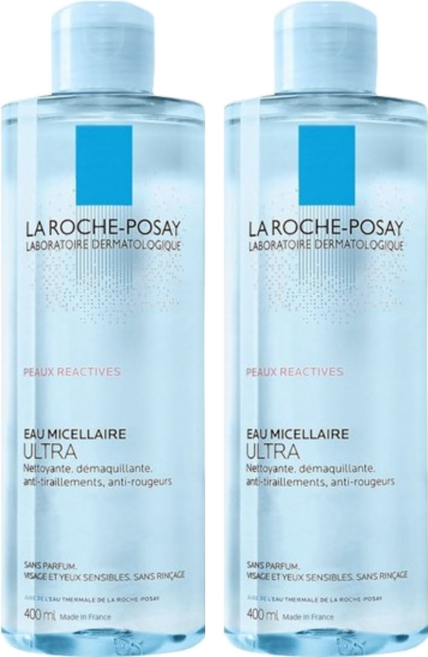 LA ROCHE POSAY 理膚寶水 舒緩保濕卸妝潔膚水, 400ml, 2瓶