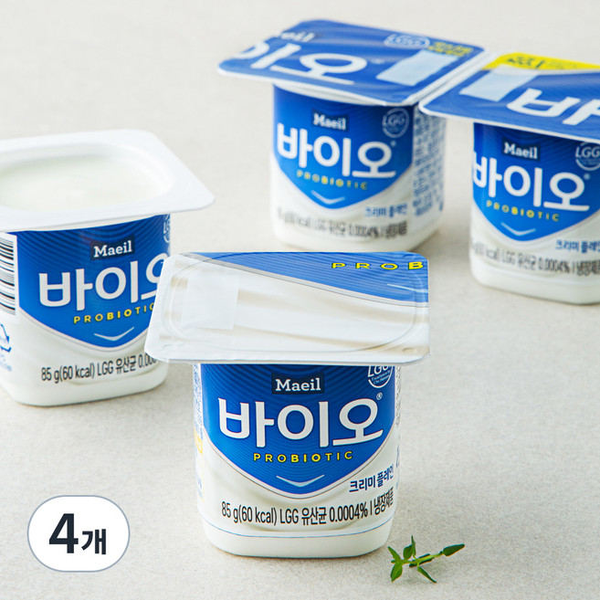 매일바이오 크리미 플레인, 85g, 4개입, 4개