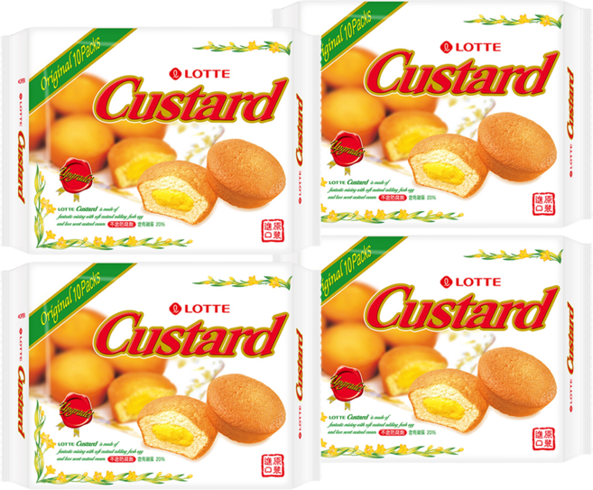 LOTTE 樂天 Custard 蛋黃派 10顆