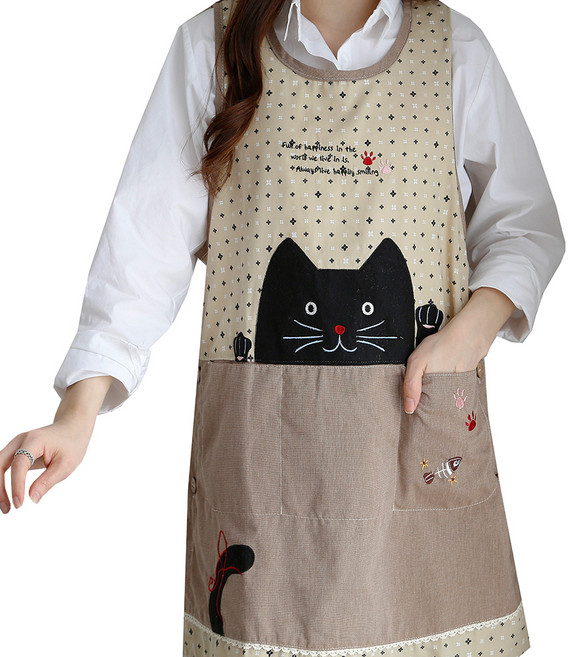 한스갤러리 한스빌 제시 앞치마, 베이지, 1개