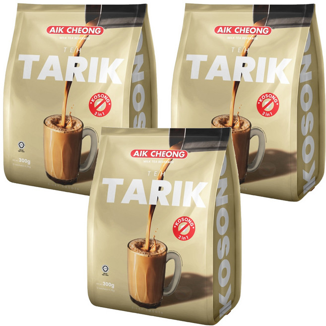 AIK CHEONG 益昌 南洋拉茶風味香滑奶茶 二合一 紅茶和奶精, 25g, 12包, 3袋
