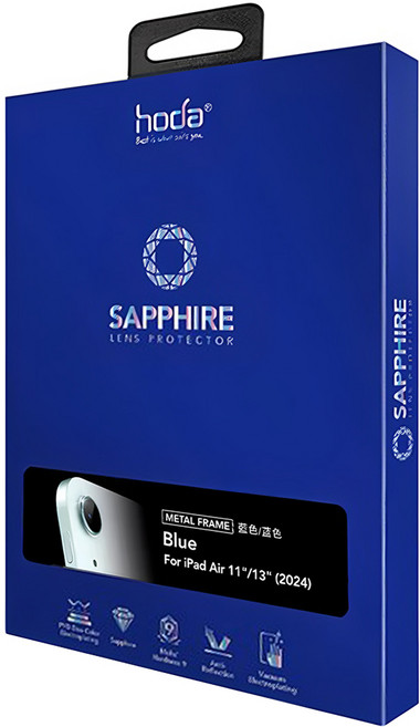 HODA 好貼 藍寶石鏡頭保護貼 藍色, 1組