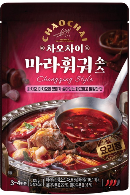 차오차이 마라 훠궈 소스, 125g, 1개