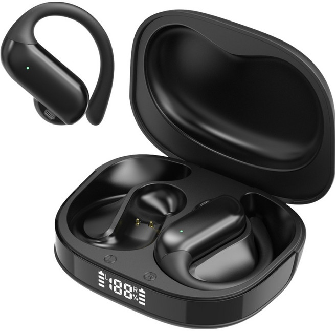 아이리버 오픈형 무선 귀걸이형 운동 블루투스 이어폰 IOW-L90 BLACK 27시간 방수가능