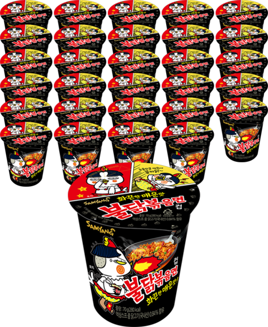 불닭볶음면 소컵 70g, 30개