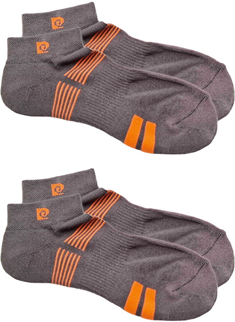 pierre cardin 皮爾卡登 1/4毛巾底運動襪, 淺灰色, 2雙