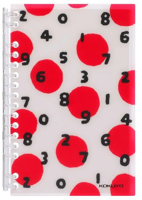 KOKUYO 國譽 SOUSOU 聯名無時效月間手帳B6, 十數 白色 + 紅色, 1本