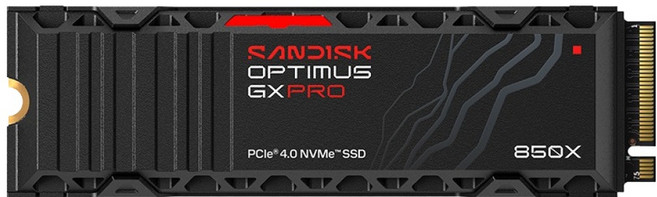 SanDisk 晟碟 Optimus GX PRO 850X 散熱器 M.2 NVMe SSD, SDSP81100TAH-000E0, 1TB