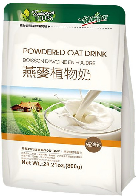 健康時代 燕麥植物奶 微糖, 800g, 1包