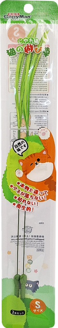 CattyMan 逗貓棒 短款 2支, 青草, 1組