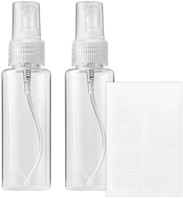 코멧 스프레이 용기 50ml, 2개, 투명 - 쿠팡