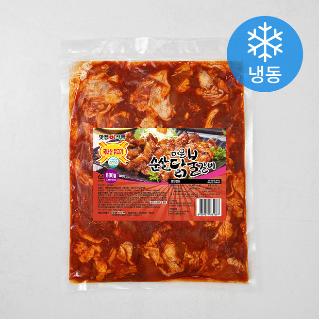 맛잽이식품 매운순살닭불갈비 (냉동), 800g, 1개