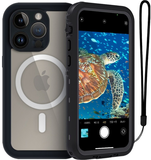 위크나인 휴대폰 방수 노샘 케이스, 아이폰15Pro, 1개