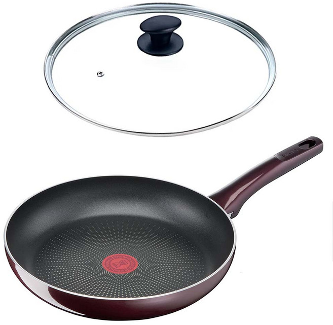 Tefal 特福 烈焰武士系列 不沾小炒鍋 附玻璃蓋 D5221923, 28cm, 1組