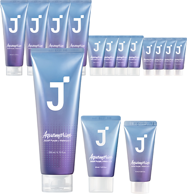 제이숲 퍼플제이 아쿠아마린 노워시 헤어팩 200ml + 30ml + 15ml, 5개