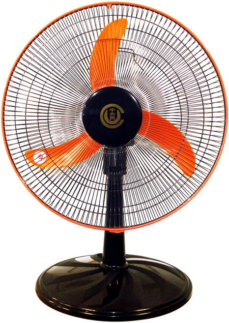 中央興 18吋桌上型高效速涼風扇 51.5 x 22 x 51.7cm 4.4kg, UC-D18B, 黑色 + 橘色