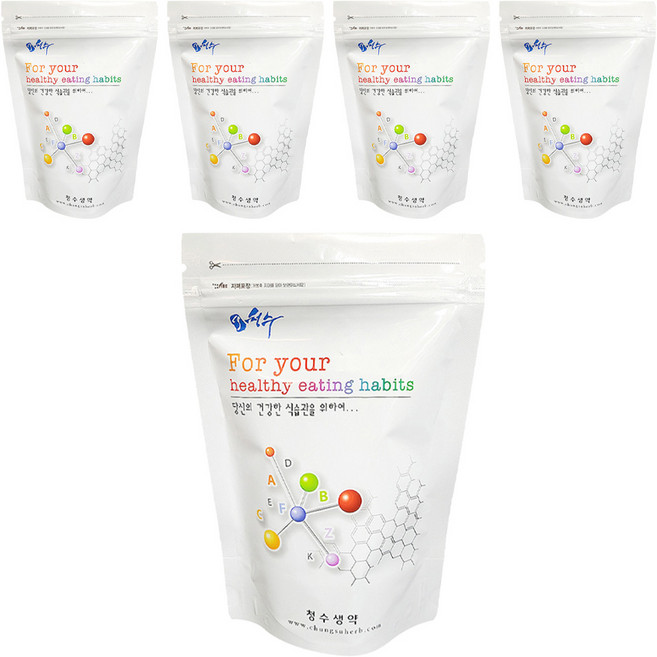 청수생약 건강 흰민들레 삼각티백 60p, 1g, 60개입, 5개