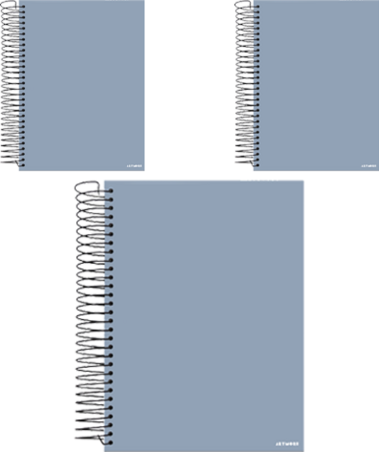 아트모아 완전 두꺼운 연습장 140매, 랜덤발송, 3개