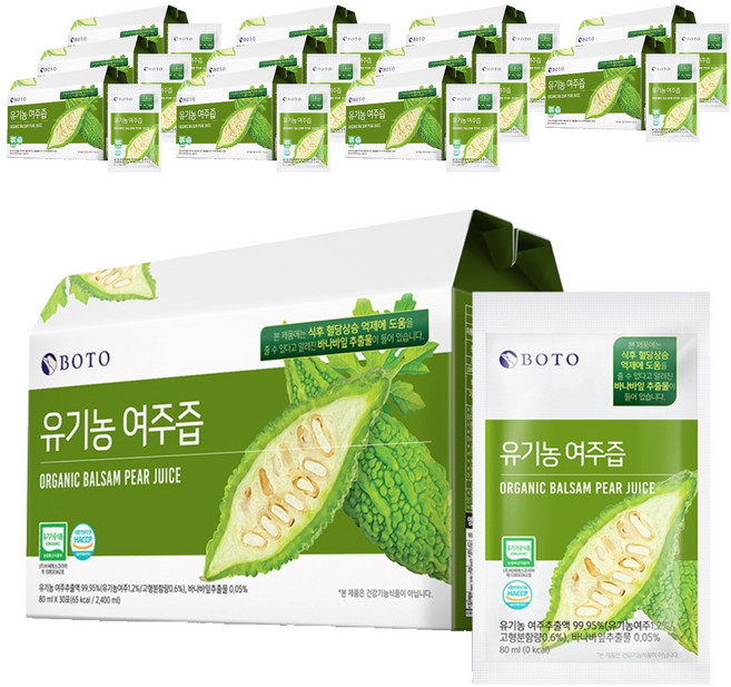 보뚜 유기농 여주즙, 2.4L, 12개