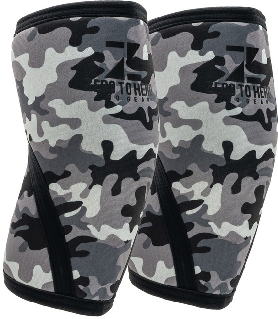 제로투히어로 네오프렌 팔꿈치 보호대 한쌍, 1세트, GREYCAMO