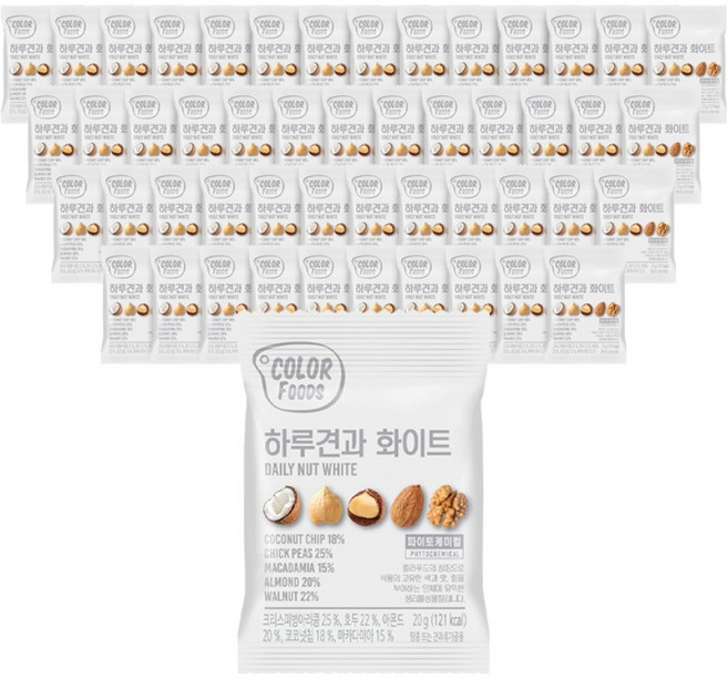 하루견과 화이트, 20g, 100개