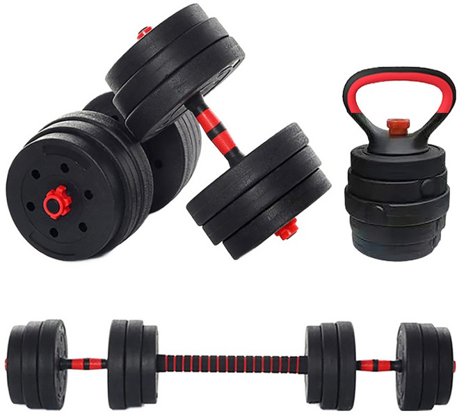 이고웰 파워풀 케틀벨 무게 조절 덤벨 바벨 2kg x 4p 1.5kg x 4p 1.25kg x 4p, 20kg, 1개