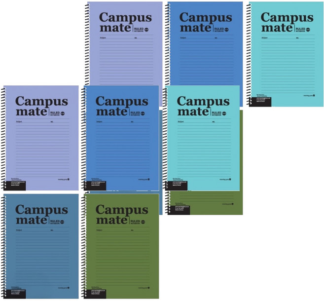 morning glory Campus note 彈簧筆記本, 多色, 10本