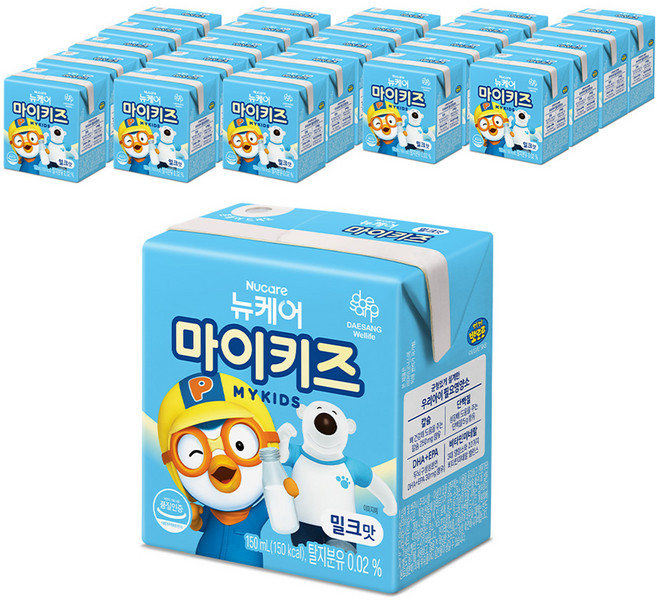 마이키즈 정품 밀크맛 영양음료, 150ml, 24개