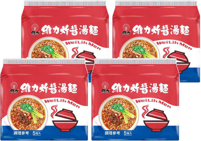 維力 炸醬湯麵 95g, 20包