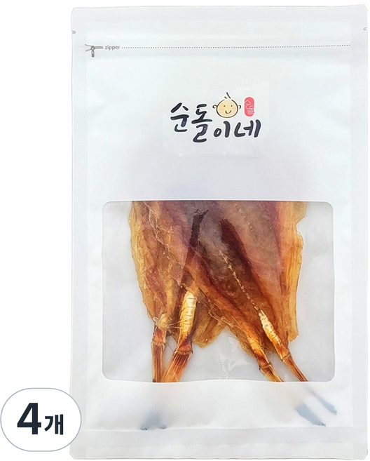 순돌이네 꼬리아귀포, 4개, 300g