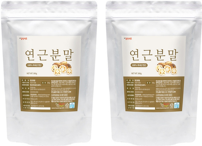 Gapdang草本蓮藕粉, 300g, 2個