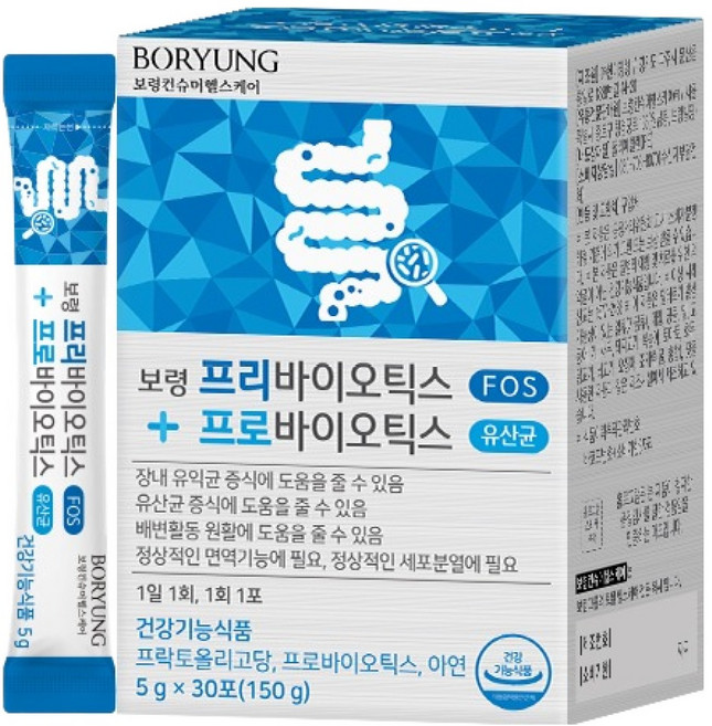 보령 프리바이오틱스 프로바이오틱스 유산균, 150g, 1개