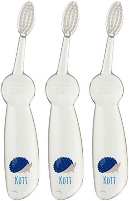 비앤비 3단계 어린이 칫솔, 투명, 1개입, 3개