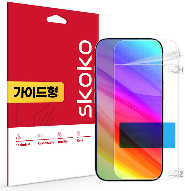 스코코 트루컬러 AR 액정보호필름 세트, 1세트